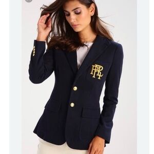 Ralph Lauren Embroidered Logo Blazer